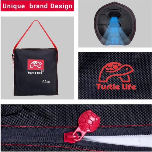 Vista 3 de Turtle Life Funda para silla de patio, impermeable, resistente, para exteriores, con ventilación de aire mejorada, 1 paquete, 64 pulgadas de largo x