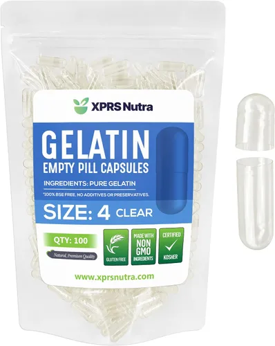 Vista 12 de XPRS Nutra Cápsulas vacías tamaño 4 – 100 cápsulas pequeñas de gelatina vacías – Pastillas de relleno de cápsulas de bricolaje – Cápsulas de gel