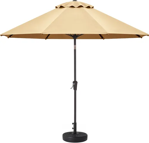 Vista 10 de ABCCANOPY 7.5FT Patio Umbrella Outdoor 6 RibsTable Umbrella(Brown)