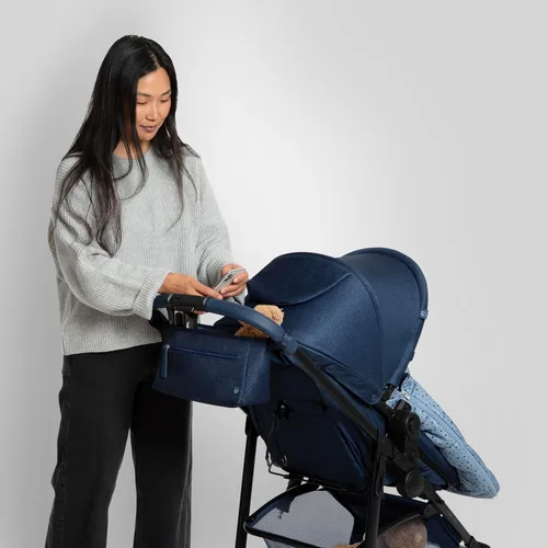Vista 3 de Delta Children babyGap - Organizador clásico para cochecito individual, organizador de cochecito de ajuste universal, accesorio desmontable para Azul