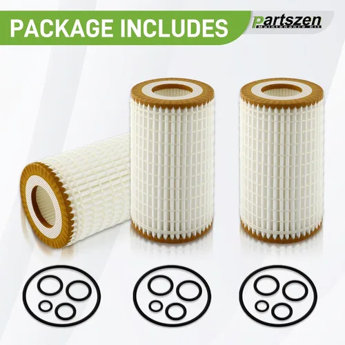 Vista 6 de 05102905AB Filtro de aceite con juntas tóricas Compatible con Mercedes-Benz AMG E300 E550 C320 C230 CL550 CLK55 2005-2011