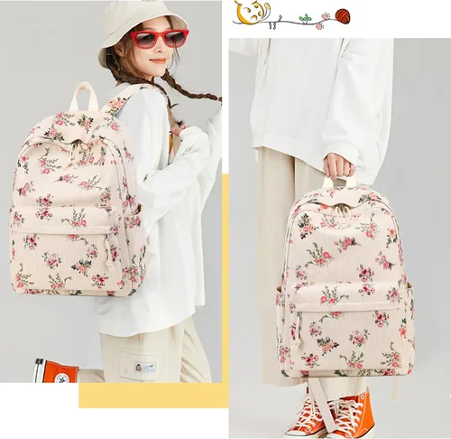 Vista 7 de BLUBOON mochila escolar para adolescentes, niñas y niños, con lonchera y estuche para lápices