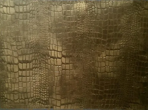 Vista 6 de Rodillo decorativo artístico, de 7 pulgadas - Patrón de piel de cocodrilo.