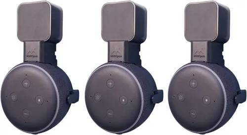 Vista 11 de Echo Dot Wall Mount El original Outlet Hanger Se adapta a Amazon Echo Dot 3ª generación Sin sonido amortiguado Parrilla de altavoces