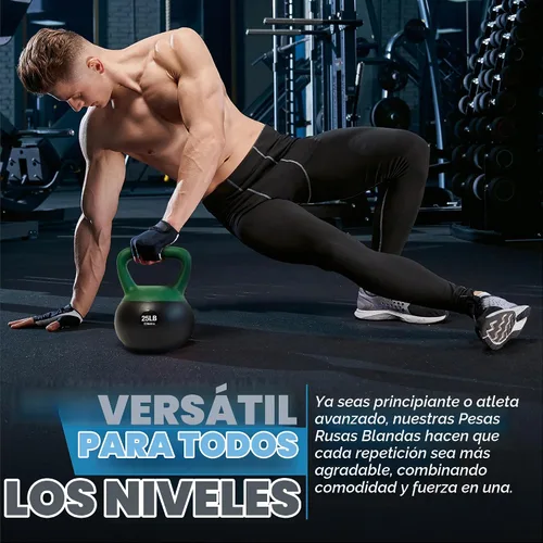 Vista 5 de Bintiva Soft Kettlebell Sets for Women and Men -Color Coded Kettle Bell Set