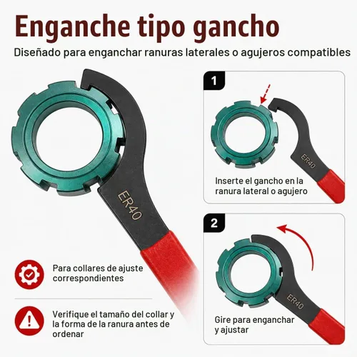 Vista 6 de Anxingo Juego de llaves helicoidales ajustables, 4 piezas, acero de aleación, caucho