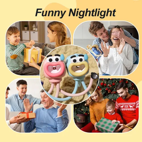 Vista 2 de Luz Nocturna de Forma Cambiable Graciosa, 2025 Luces Nocturnas DIY de Forma Divertida para Habitación de Adultos, Niños y Niñas, Luz Nocturna