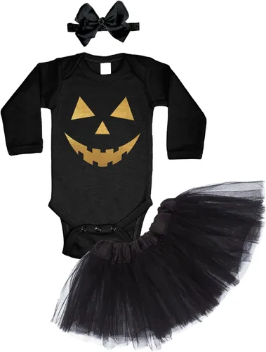 Vista 6 de Tcombo Pumpkin Face - Body Jack O' Lantern Naranja - Cara de calabaza negra