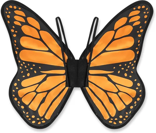 Vista 4 de Dress Up America Disfraz de alas de mariposa para niñas, disfraz de mariposa para niños, capa de mariposa, diadema, máscara y tutú
