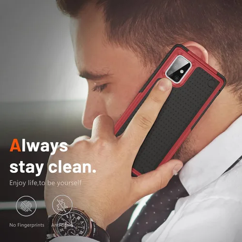 Vista 204 de Jeylly Compatible con Samsung Galaxy A22 5G Funda, Funda Samsung A22 5G con 2pcs protectores de pantalla de vidrio templado