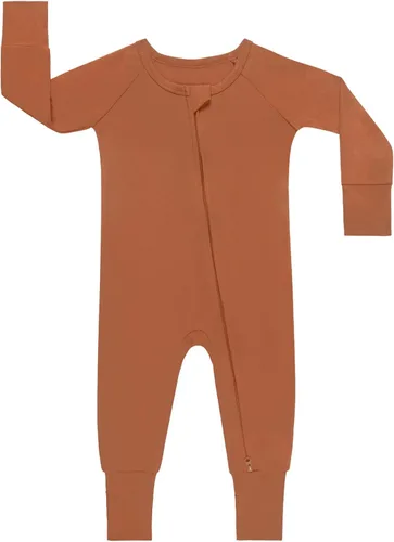 Vista 6 de GUISBY Pijamas de Rayón para Bebé sin Pies, Manga Larga con Cremalleras de 2 Vías, Mamelucos para Dormir Negro
