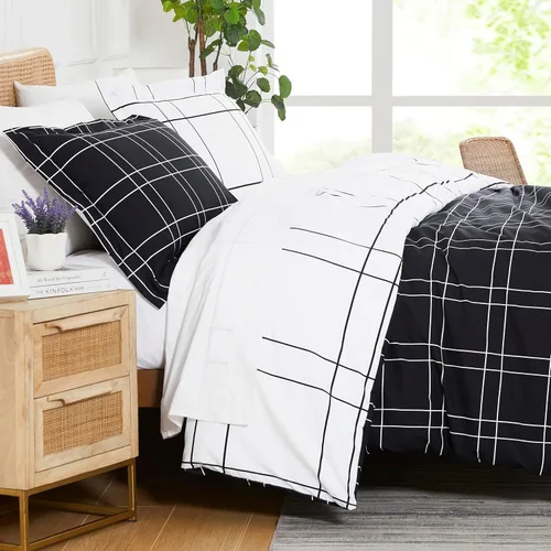 Vista 45 de Southshore Fine Linens - Juego de fundas para edredón de gran tamaño, 3 piezas 22 - Boho Paisley Azul Ceniza