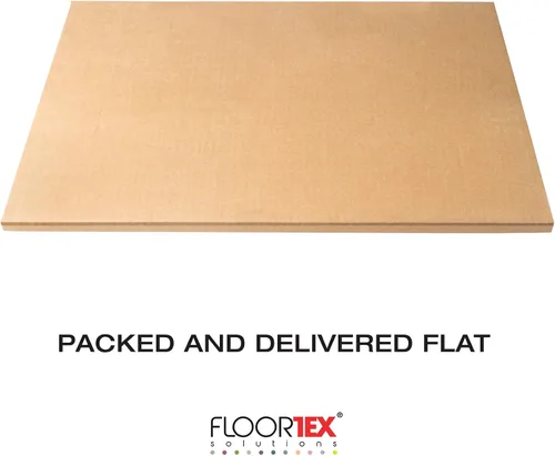 Vista 8 de Floortex® Advantagemat® - Tapete de vinilo negro para silla con bordes para suelo duro, 36 x 48 pulgadas