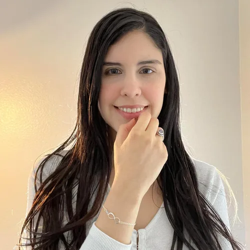 Vista 36 de Pulsera con dije de infinito con piedra natal, joyería hecha a mano, regalo para ella