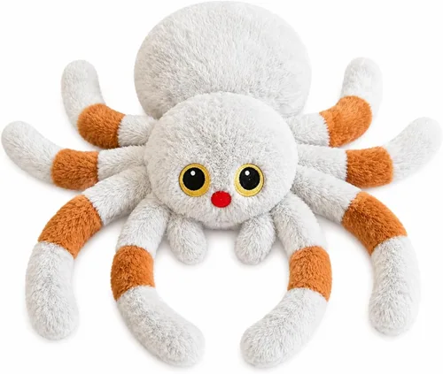 Vista 10 de Gato de peluche de estilo gótico, juguetes de peluche de zombis, muñeca de felpa suave de gato, adorable regalo de animal tapado para niños