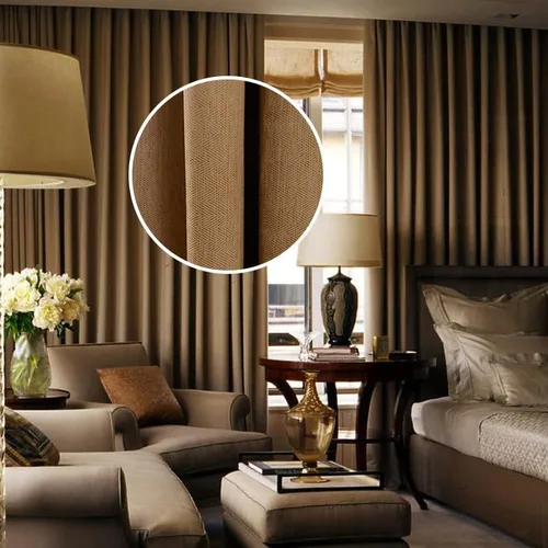 Vista 3 de Cortinas modernas para ventana, opacas con pliegues sólidos para ventana, tratamiento de ventana corrediza con ganchos de 4 puntas para dormitorio
