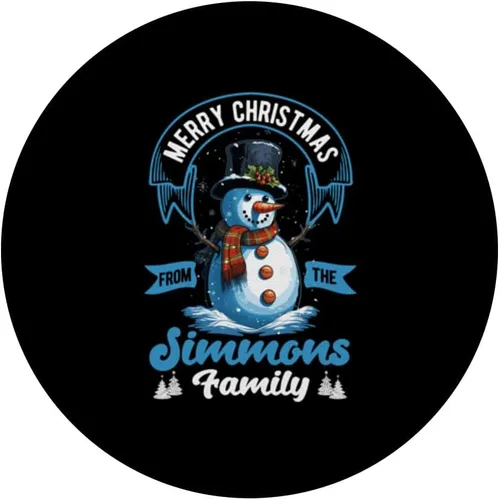 Vista 3 de Simmons Family Christmas Costume Snowman Matching Xmas Party PopSockets Standard PopGrip