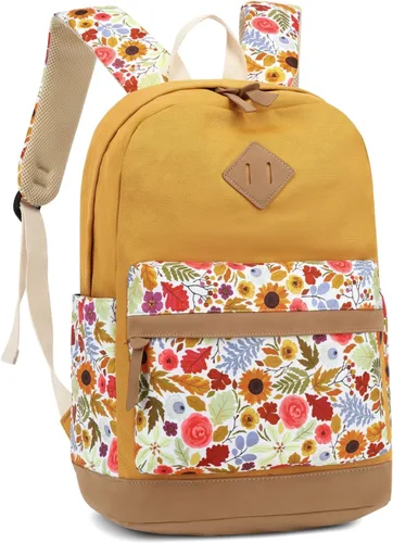 Vista 13 de Leaper Mochila escolar linda para niñas: bolsas de lona Kawaii para niñas de 10 a 12 años - Mochilas de viaje para laptop para adolescentes