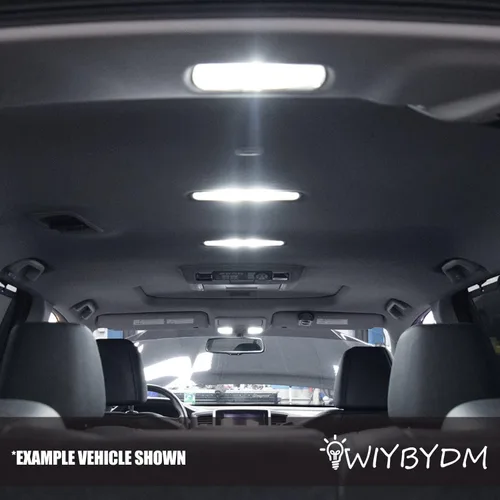 Vista 8 de Kit de luces interiores LED blancas para Nissan Titan 2016 2017 2018 2019 2020 súper brillante 6000K mapa cúpula guantera, luces interiores