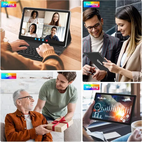 Vista 8 de Última tableta Android 14 2026, 128 GB+16 (8+8 expandir) GB/512 GB Expand, tabletas Octa-Core con WiFi 5G, batería de 8000 mAh, tabletas de 10.1