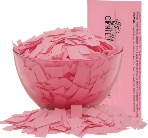 Vista 44 de Ultimate Confetti, Confeti Biodegradable Azul Bebé - Confeti de Papel de Seda Rectangular Revoloteante para Uso en Cañones y Lanzadores – Confeti