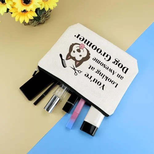 Vista 4 de Bolsa de maquillaje para perros, Regalo para amantes de los perros 807_NO2, S