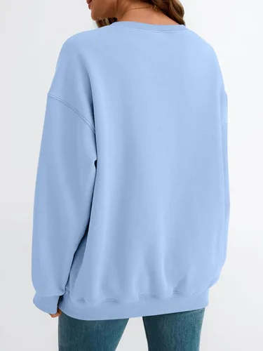 Vista 69 de EFAN Sudaderas de gran tamaño con cuello redondo Y2K para mujer, sudaderas con capucha para otoño, moda 2025, ropa para adolescentes y niñas, lindo