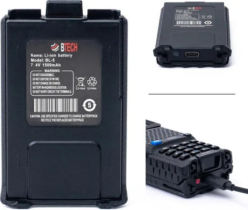 Vista 6 de BaoFeng Eliminador de batería para radios BF-F8HP y UV-5R