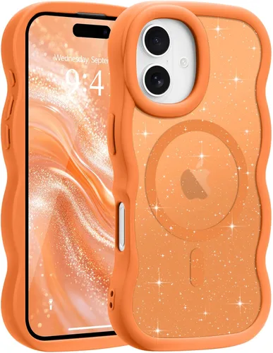 Vista 51 de Pepmune - Funda para iPhone 12 Pro Max con marco ondulado y estructura rígida, color mate claro, cubierta trasera unisex, compatible con Magsafe