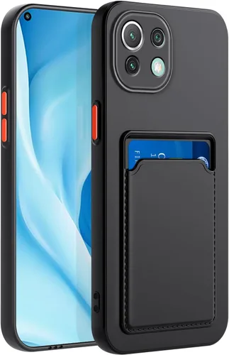 Vista 26 de Funda para Redmi Note 9 Pro, Redmi Note 9s con ranura para tarjetas de crédito, TPU suave TPU silicona resistente a los arañazos delgada ranura