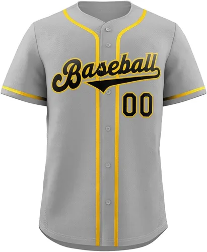 Vista 29 de Camisetas de béisbol personalizadas para hombres, mujeres, niños, camisetas con botones, personalizadas, número de nombre impreso o cosido
