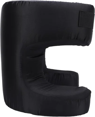 Vista 5 de Almohada facial de seda de espuma viscoelástica suave acolchada ergonómica almohada de belleza para dormir de espalda (negro)