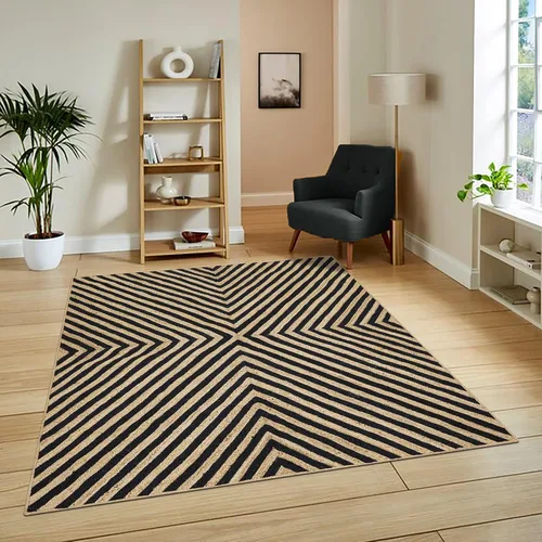 Vista 29 de Natural Jute Collection - Alfombra rectangular de 2 x 3 pies, alfombra de yute trenzada a cuadros multicolor de 0.27 pulgadas de grosor, ideal