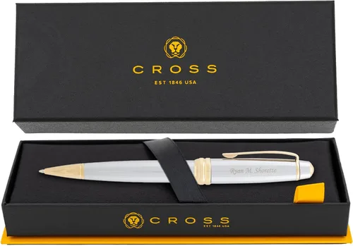 Vista 8 de Cross Bailey - Bolígrafo personalizado en laca negra con ribete cromado Negro
