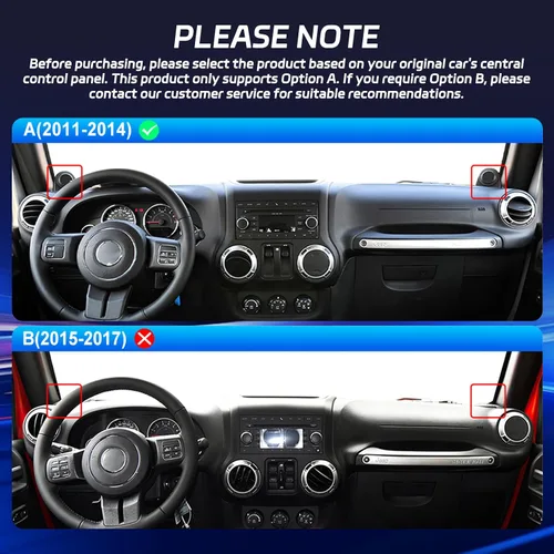 Vista 2 de para Jeep Wrangler 2011-2014 con Apple Carplay inalámbrico y Android Auto, 2+64G 10.1 pulgadas pantalla táctil Android radio de coche, DSP/múltiples