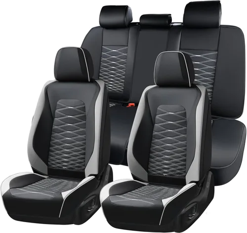Vista 15 de Fundas de asiento delantero de automóvil, fundas de asiento de cuero para automóviles, protector de asiento de automóvil, impermeable, transpirable