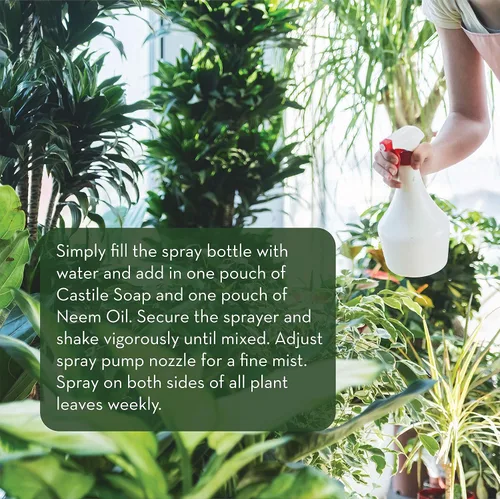 Vista 5 de Emily's Naturals - Kit de recambio de aerosol para plantas de aceite de neem, hace 48 onzas, botella de spray no incluida