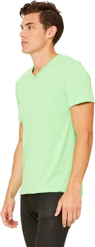 Vista 4 de Bella+Canvas Camiseta de punto suave con cuello en V para hombre