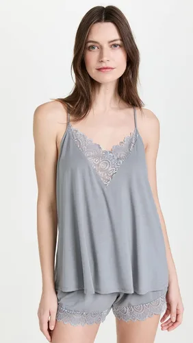 Vista 2 de Flora Nikrooz Floretta II - Conjunto de pijama de punto con ribete de encaje para mujer