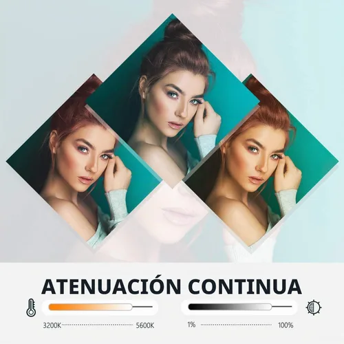 Vista 3 de Neewer Anillo de luz LED de 16 pulgadas, control táctil manual con pantalla LCD, control de múltiples luces, 3200-5600K, soporte de luz incluido