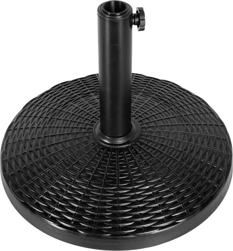 Vista 10 de Simple Deluxe - Base resistente para sombrilla de patio de 20" con soporte de acero, rellenable con agua, para exteriores, césped, jardín, redonda