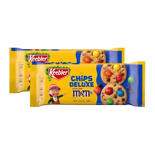 Vista 8 de Keebler Chips Deluxe, galletas con chispas de chocolate, hechas con M&M's, 9.75 onzas
