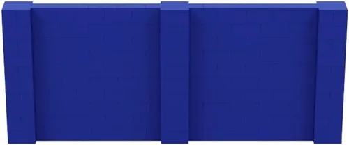 Vista 190 de EverBlock Kit de pared de 5 x 4 pies Bloques de construcción modulares Sistema de pared para edificios, pantallas y estructuras Divisor