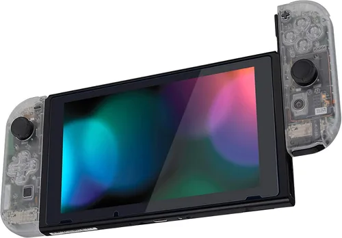 Vista 8 de eXtremeRate - Placa trasera para consola Nintendo Switch carcasa NS Joycon versión D-Pad con botones completos carcasa de repuesto para Nintendo