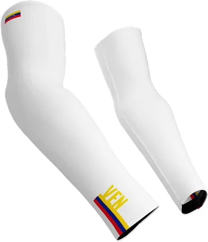 Vista 7 de ScudoPro Venezuela Mangas de compresión Country Code - Caminar - Ciclismo - Correr - Golf - Béisbol - Baloncesto Negro