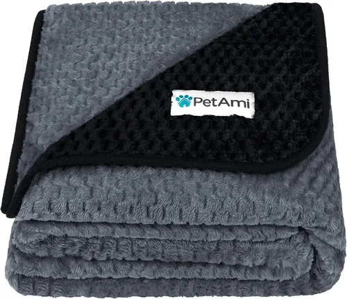 Vista 20 de PetAmi Manta impermeable para perro, manta a prueba de fugas para perros pequeños y medianos, protector de sofá y muebles, manta de forro polar