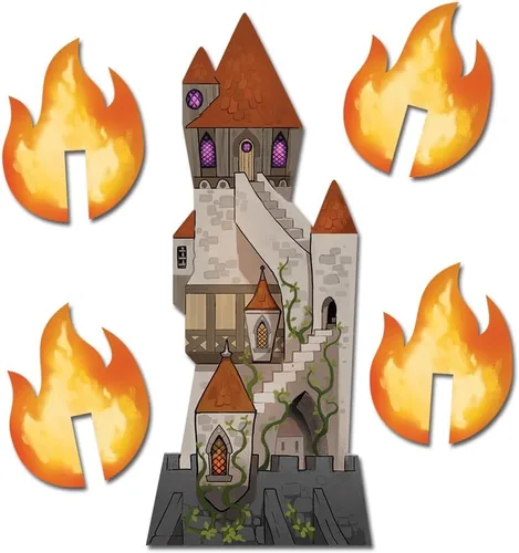 Vista 4 de The Wizard's Tower Castle Panic Expansion Juego de mesa para adultos y familia. Juego de mesa cooperativo. A partir de 8 años. Para 1 a 6 jugadores