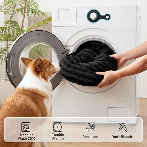 Vista 5 de FURTIME Cama lavable para perros de tamaño mediano, camas de lujo