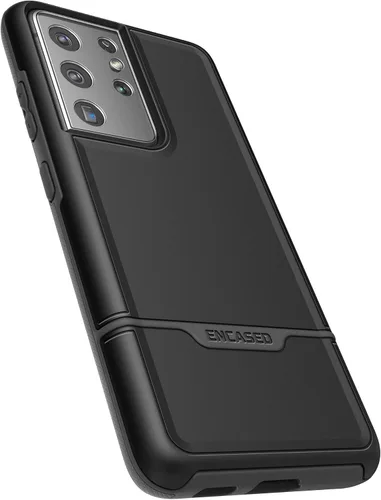 Vista 7 de ENCASED Rebel Series - Funda protectora resistente para Samsung Galaxy S21 Ultra, color negro (serie Rebel)