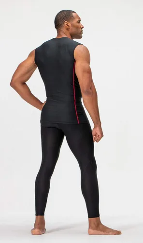 Vista 7 de DEVOPS Paquete de 3 camisas de compresión atléticas sin mangas para hombre (paquete de 3)